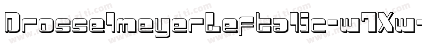DrosselmeyerLeftalic-w7Xw字体转换