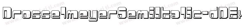 DrosselmeyerSemiItalic-dDEx字体转换