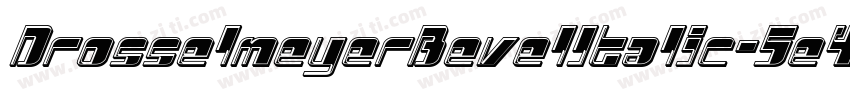 DrosselmeyerBevelItalic-5e4V字体转换