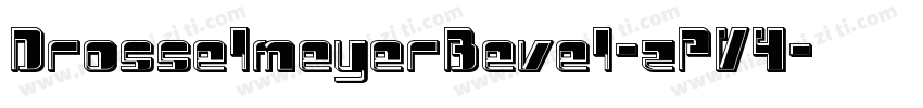 DrosselmeyerBevel-zPV4字体转换