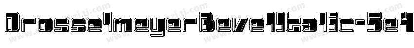 DrosselmeyerBevelItalic-5e4V字体转换
