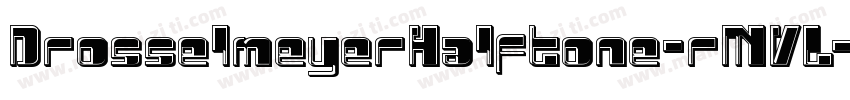 DrosselmeyerHalftone-rMVL字体转换