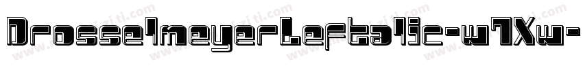DrosselmeyerLeftalic-w7Xw字体转换