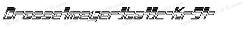 DrosselmeyerItalic-Kr5l字体转换