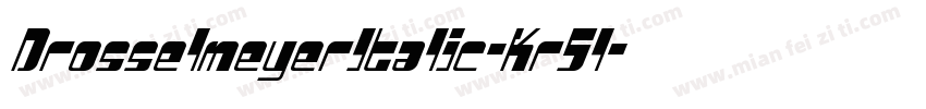 DrosselmeyerItalic-Kr5l字体转换