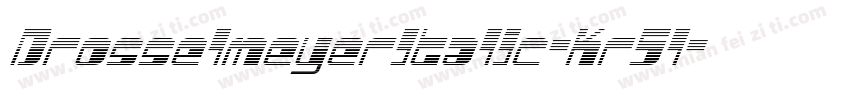 DrosselmeyerItalic-Kr5l字体转换