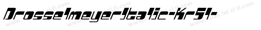 DrosselmeyerItalic-Kr5l字体转换