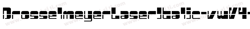 DrosselmeyerLaserItalic-vwV4字体转换