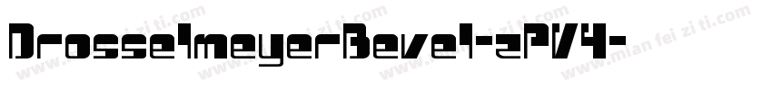 DrosselmeyerBevel-zPV4字体转换