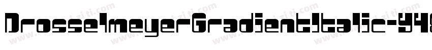 DrosselmeyerGradientItalic-Y484字体转换