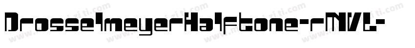 DrosselmeyerHalftone-rMVL字体转换