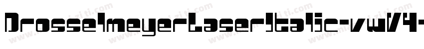 DrosselmeyerLaserItalic-vwV4字体转换