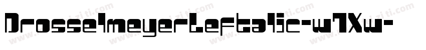 DrosselmeyerLeftalic-w7Xw字体转换