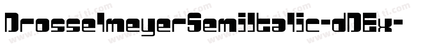 DrosselmeyerSemiItalic-dDEx字体转换