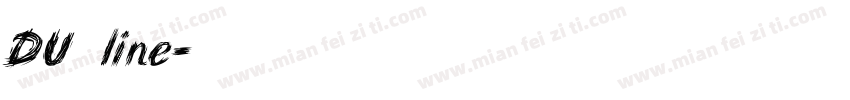 DU币line字体转换