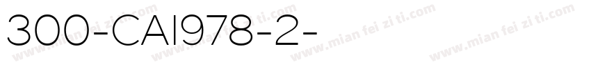 300-CAI978-2字体转换