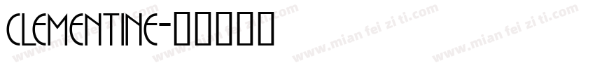 Clementine字体转换