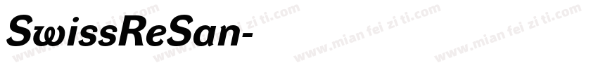 SwissReSan字体转换