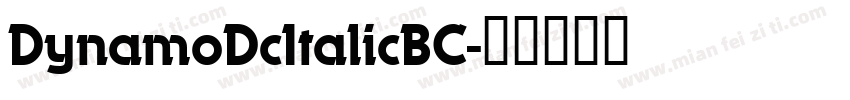 DynamoDcItalicBC字体转换