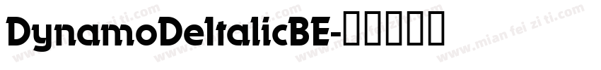 DynamoDeItalicBE字体转换