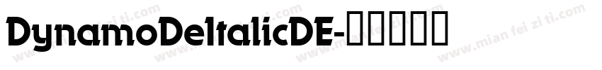 DynamoDeItalicDE字体转换
