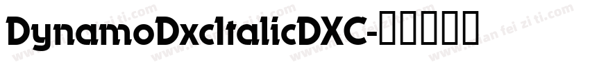 DynamoDxcItalicDXC字体转换