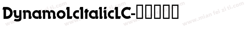 DynamoLcItalicLC字体转换