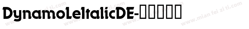 DynamoLeItalicDE字体转换