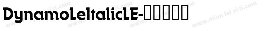 DynamoLeItalicLE字体转换
