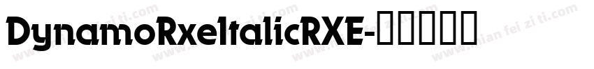 DynamoRxeItalicRXE字体转换