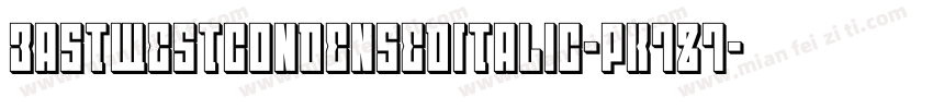 EastWestCondensedItalic-PK7Z7字体转换