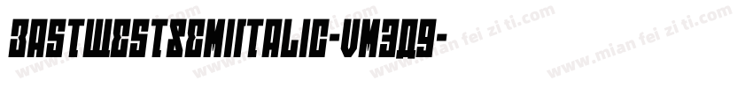 EastWestSemiItalic-vm3A9字体转换