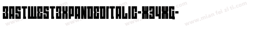 EastWestExpandedItalic-X34XG字体转换
