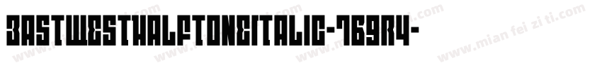EastWestHalftoneItalic-7B9r4字体转换