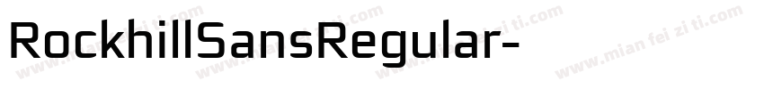 RockhillSansRegular字体转换