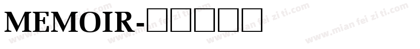MEMOIR字体转换