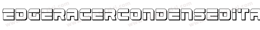 EdgeRacerCondensedItalic-ABop字体转换