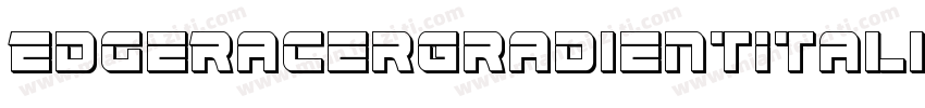 EdgeRacerGradientItalic-zzwX字体转换