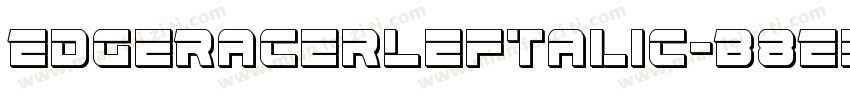 EdgeRacerLeftalic-B8E5字体转换