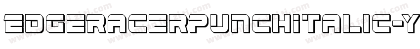 EdgeRacerPunchItalic-YZ6v字体转换