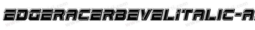 EdgeRacerBevelItalic-azXK字体转换