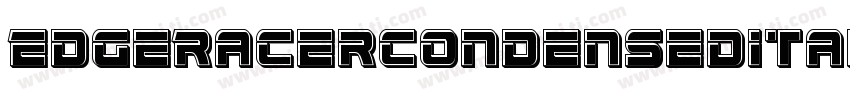 EdgeRacerCondensedItalic-ABop字体转换