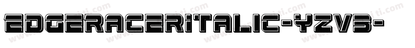 EdgeRacerItalic-yzv3字体转换