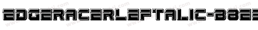 EdgeRacerLeftalic-B8E5字体转换