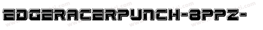 EdgeRacerPunch-8pPz字体转换