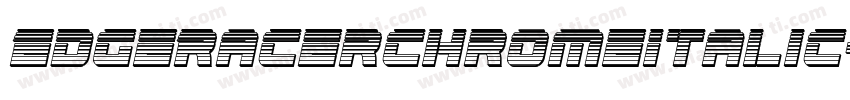 EdgeRacerChromeItalic-pzAd字体转换
