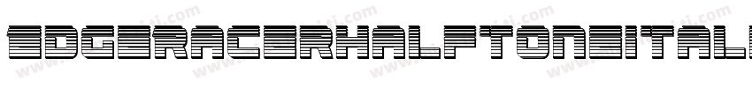 EdgeRacerHalftoneItalic-63mx字体转换