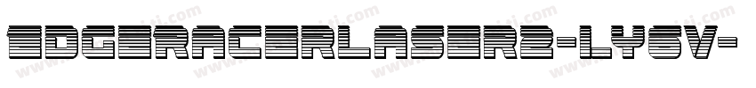 EdgeRacerLaser2-ly6V字体转换