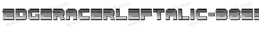 EdgeRacerLeftalic-B8E5字体转换