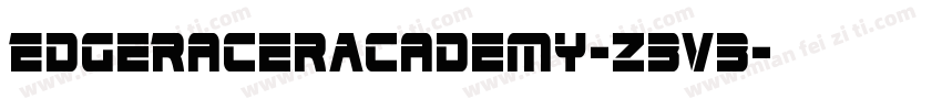 EdgeRacerAcademy-Z3v3字体转换